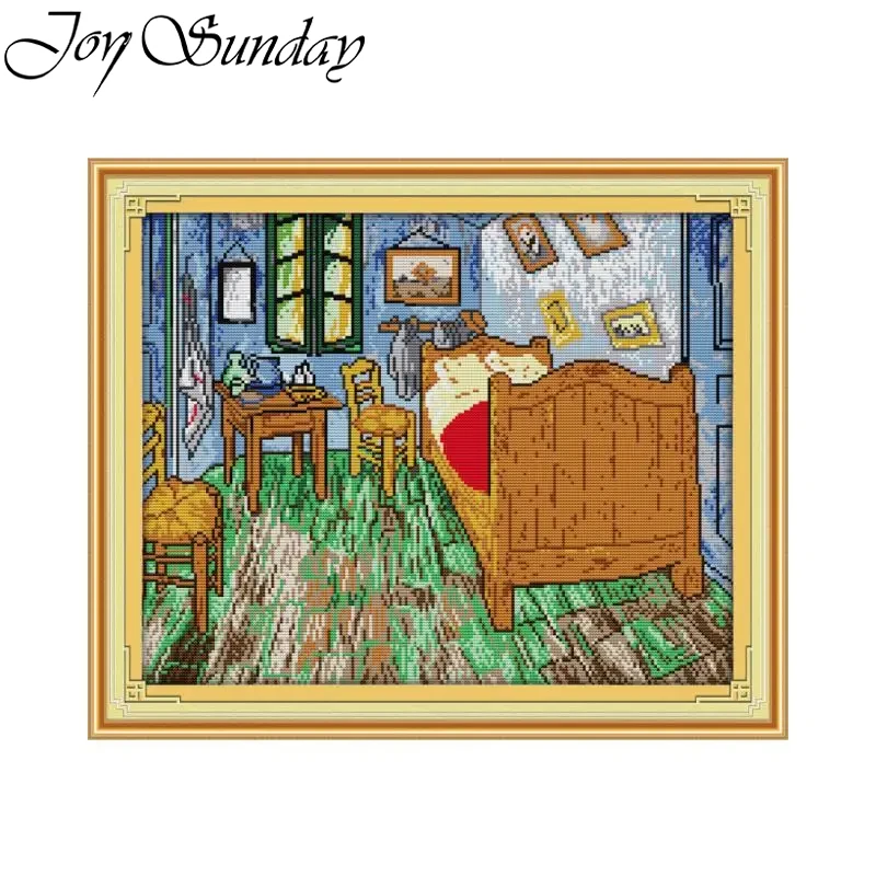 Embroidery Meaning - Vreugde Zondag Van Gogh's Slaapkamer Patroon