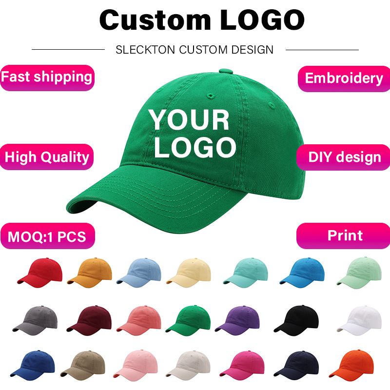 Embroidery Design Logo - SLECKTON Custom Baseball Cap Mode Brief