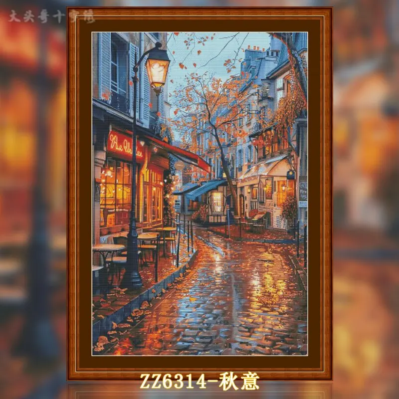 Embroidery Meaning - [ZZ6314-Herfstthema] Stempelkruissteekset 14CT 16CT Voorgedrukt canvas