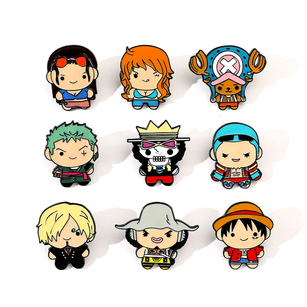Embroidery Reddit - 9 stuks creatieve cartoon broche anime