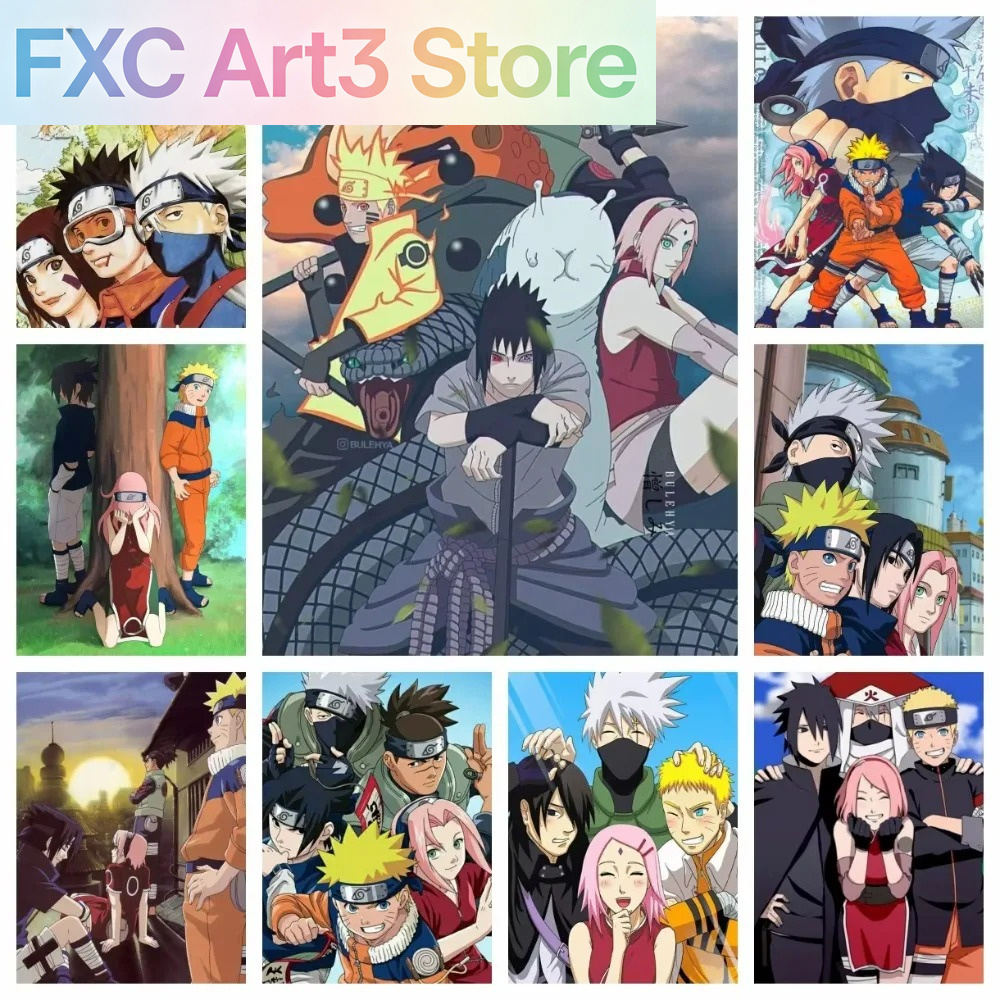 Embroidery Garments - Frameloze 1pc Naruto Class Seven nieuwe