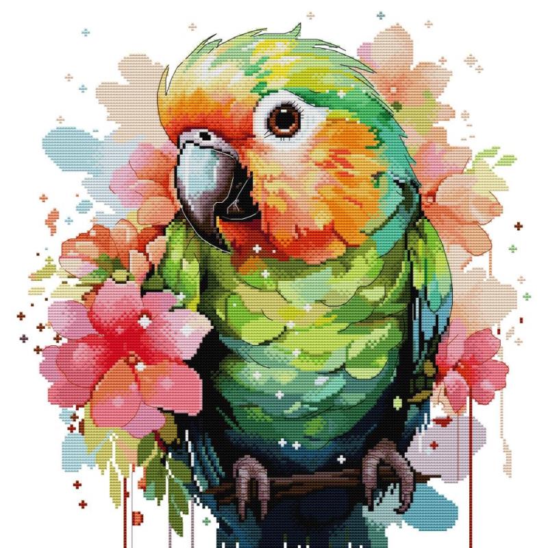 Embroidery Meaning - Vogel Patronen Papegaai Borduurpakket Aida 14CT