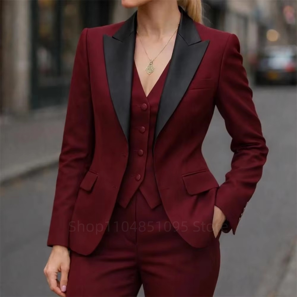 Embroidery Online - Mode Damespakken Blazer Hoge kwaliteit 3-delig