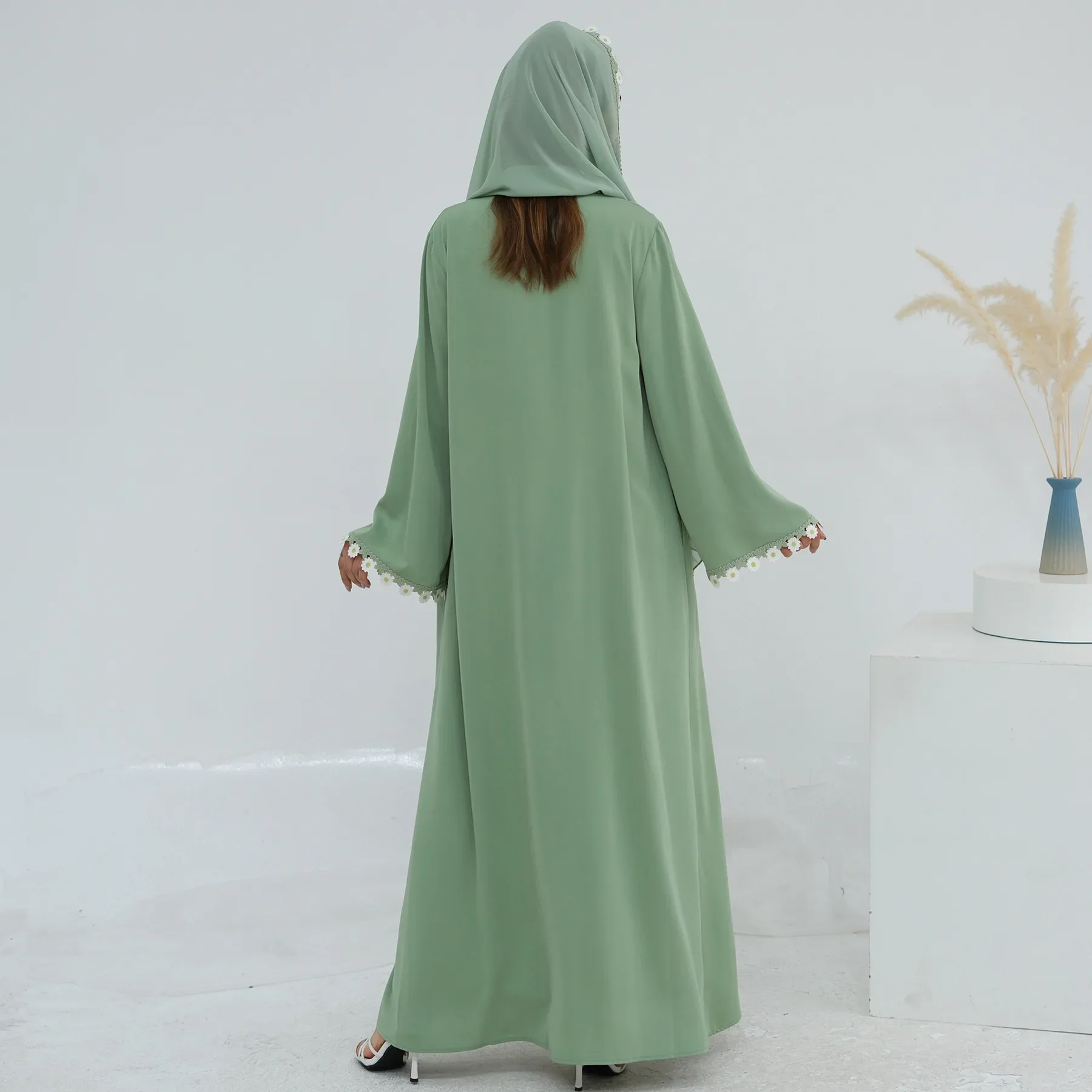 Bloemen Dubai Abaya's Turkije  - Embroidery Kebaya recensie en prijs