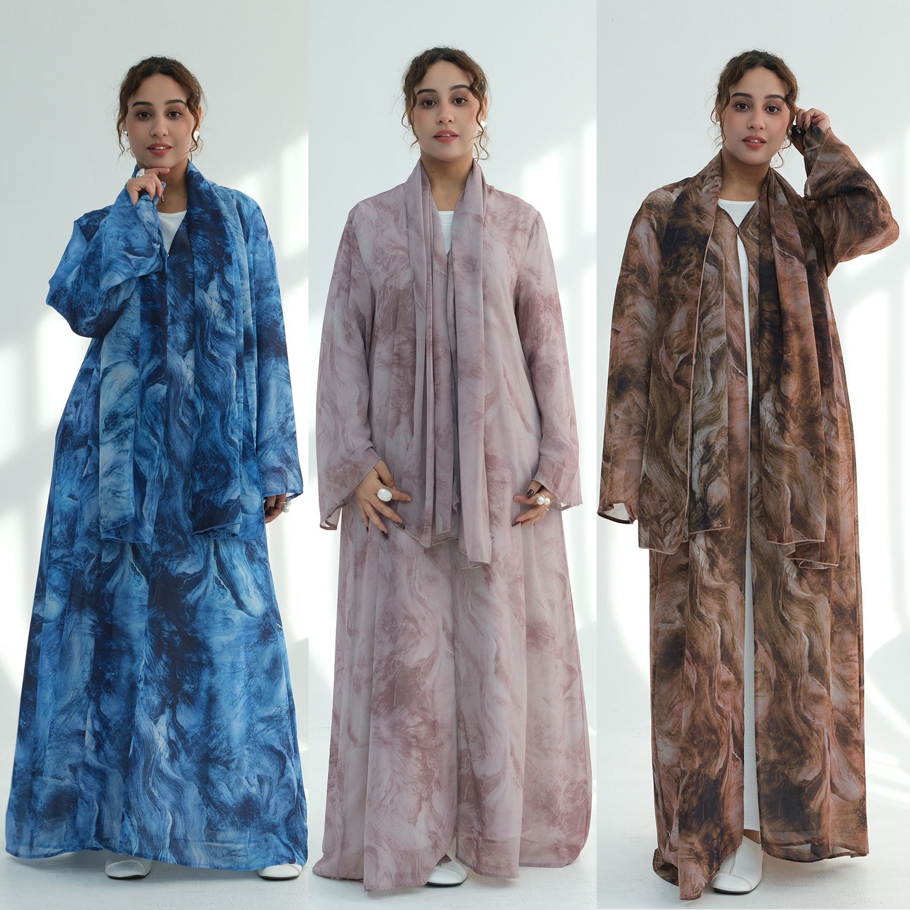 Groothandel chiffon open abaya - Embroidery Online recensie en prijs
