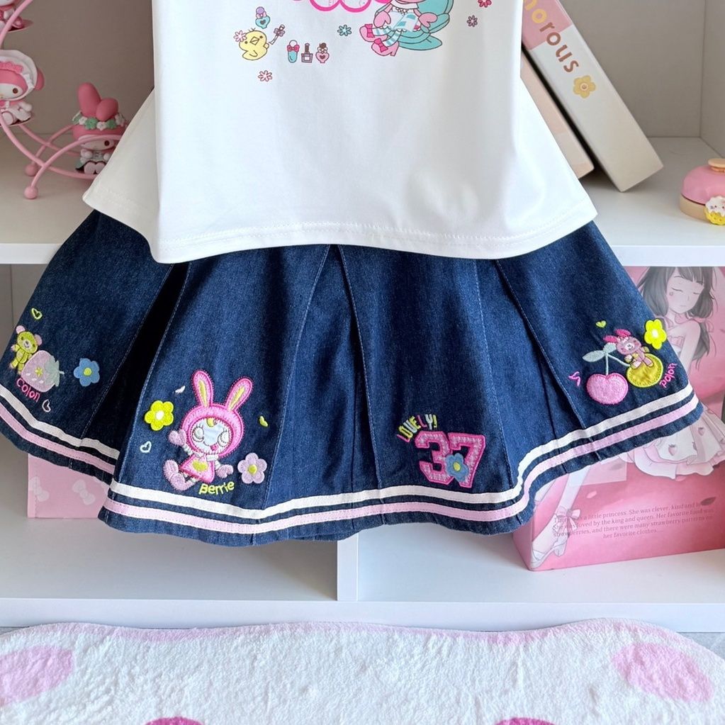 Japanse Zoete Rok Sets Zomer N - Embroidery Cotton Shirt recensie en prijs