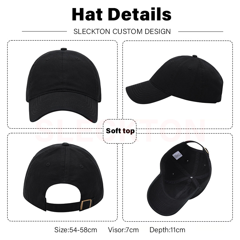 SLECKTON Custom Baseball Cap M - Embroidery Design Logo recensie en prijs