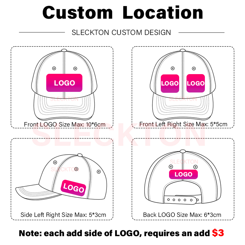 SLECKTON Custom Baseball Cap M - Embroidery Design Logo recensie en prijs