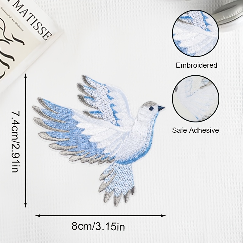 1 stuk blauw-wit verloopend du - Embroidery Meaning recensie en prijs