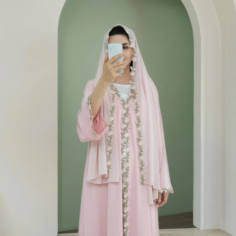 Dubai Open Abaya Muslim Hijab  - Embroidery Kebaya recensie en prijs