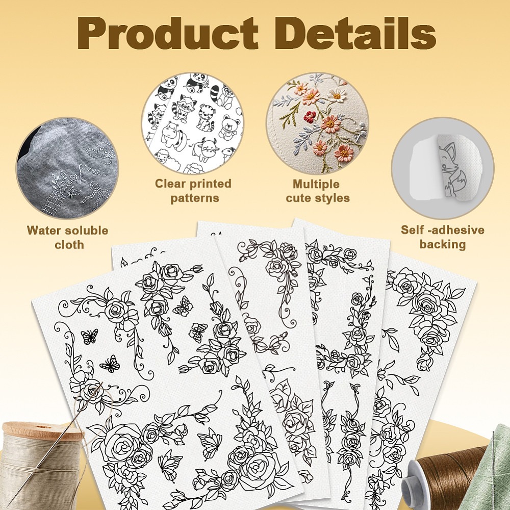 38 stuks rozenkant, 4 vellen w - Embroidery Rose recensie en prijs