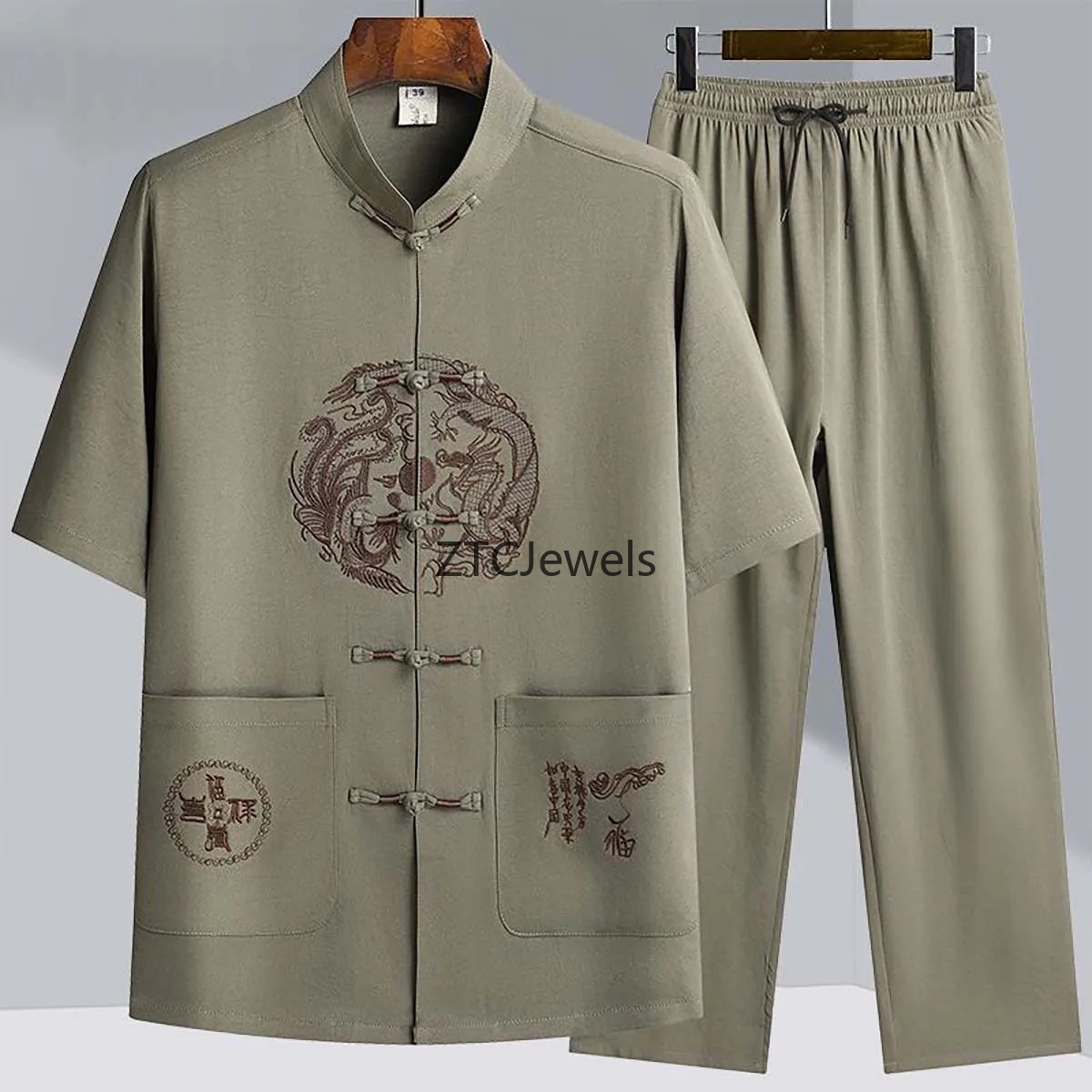 Traditionele Chinese Kung Fu-p - Embroidery Cotton Shirt recensie en prijs