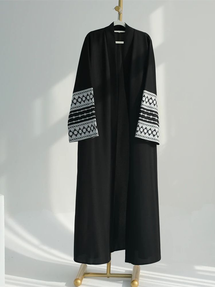Ramadan Eid Zwart Open Kimono  - Embroidery Kebaya recensie en prijs