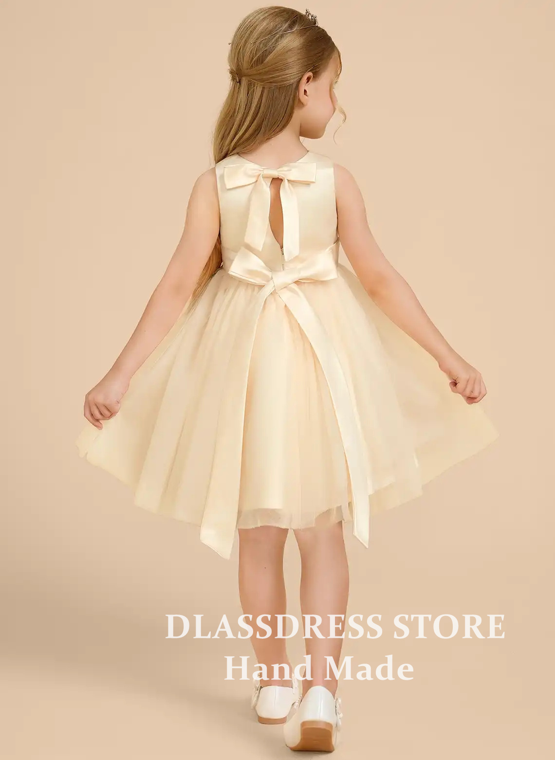 Op maat gemaakte gele tule blo - Embroidery Yellow Dress recensie en prijs
