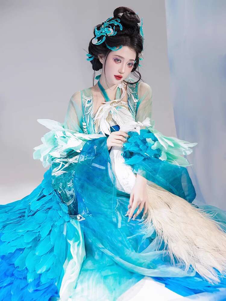 Nieuwe Pauw Hanfu Damesmode Zw - Embroidery Cotton Shirt recensie en prijs