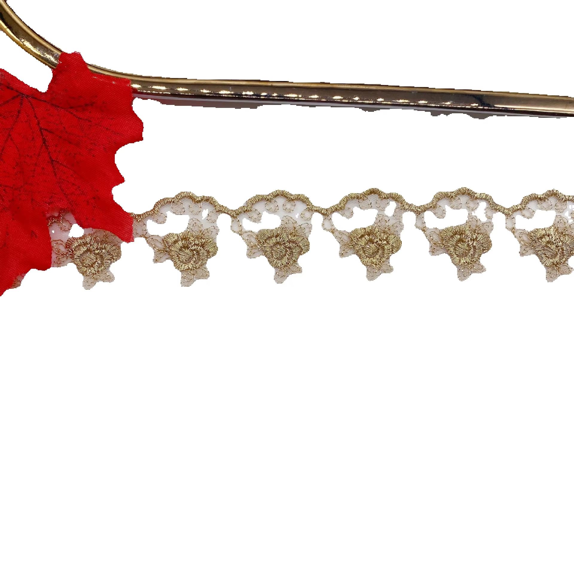 Gouden draad borduurwerk roos  - Embroidery Rose recensie en prijs