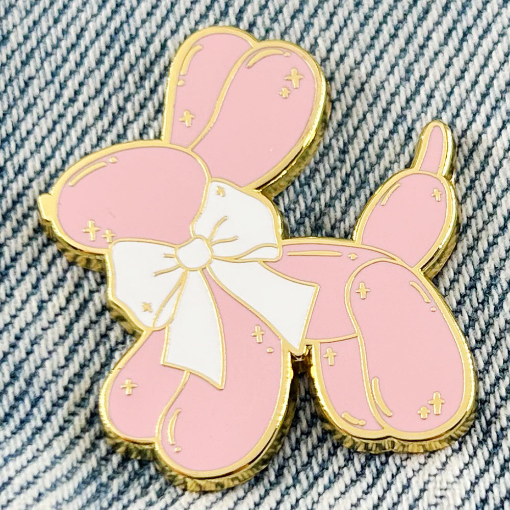 Roze Ballon Hond Emaille Pin S - Embroidery Bali recensie en prijs